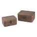 51-10107/S2 - Sterling Industries - Pearse - 8 Inch Gingham Wrapped Box Set of 2 Antique Gingham Finish - Pearse