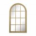 6100-006 - Sterling Industries - Arched Window - 53 Inch Pane Wall Mirror Warm White Finish - Arched Window