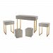 3169-025/S5 - Sterling Industries - Beaufort Point - 39 Inch 5-Piece Furniture Set (Set of 5) Gold/Grey Finish - Beaufort Point