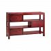 28272 - Stein World - Maris - 37.5 Inch 3-Drawer Console Table Aged Red/Hand-Painted Finish - Maris