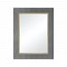1218-1003 - Sterling Industries - Coral Gables - 35 Inch Wall Mirror Metallic Grey Faux Leather/Gold Plated Stainless Steel Finish - Coral Gables