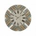 3215-003 - Sterling Industries - Darling Harbour - 31 Inch Wall Clock Washed Blue/White/Natural Finish - Darling Harbour