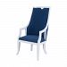 7011-1106 - Sterling Industries - Rosa Vana - 45 Inch Chair White/Navy Finish - Rosa Vana