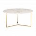 1572-019 - Sterling Industries - Glacier - 31.50 Inch Coffee Table Gold/White Printed Marble Finish - Glacier