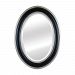 MW1640A-0074 - Sterling Industries - Clyburn - 35 Inch Oval Mirror Antique Silver/Matte Black Finish -