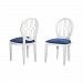 7011-625 - Sterling Industries - Dimple - 37 Inch Chair Cappucino Foam/Navy Finish - Dimple