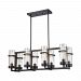 21146/8 - Elk Lighting - Holbrook - Eight Light Chandelier Oil Rubbed Bronze Finish with Clear Blown Glass - Holbrook