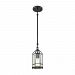 46284/1 - Elk Lighting - Southwick - One Light Mini Pendant Oil Rubbed Bronze Finish with Clear Blown Glass - Southwick
