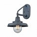 57162/1 - Elk Lighting - Onion - One Light Outdoor Post Mount Aged Zinc Finish with Clear Blown Seedy Glass - Onion
