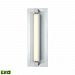 85120/LED - Elk Lighting - Kiara - 15 Inch 13W 1 LED Bath Vanity Frosted/Polished Nickel/Satin Aluminum Finish with White Acrylic Glass - Kiara