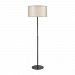 46265/1 - Elk Lighting - Ashland - One Light Floor Lamp Matte Black Finish with White Fabric/Webbed Organza Shade - Ashland