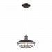 56603/1 - Elk Lighting - Warehouse - One Light Pendant Oil Rubbed Bronze Finish with Metal/Cage Shade - Warehouse