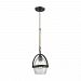 25121/1 - Elk Lighting - Irwindale - One Light Pendant Crosshatch Glass Oil Rubbed Bronze Finish with Clear/Light Crosshatch Glass - Irwindale