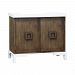 17301 - Stein World - Tower Top - 42 Inch 2-Door Cabinet Rich Brown Mahogany Finish - Tower Top