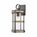 89144/1 - Elk Lighting - Crenshaw - One Light Outdoor Wall Sconce 14 by 9 Anvil Iron/Distressed Antique Graywood Finish with Seedy Glass - Crenshaw
