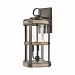 89146/3 - Elk Lighting - Crenshaw - Three Light Outdoor Wall Sconce Anvil Iron/Distressed Antique Graywood Finish with Seedy Glass - Crenshaw