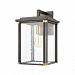 46722/1 - Elk Lighting - Vincentown - One Light Wall Sconce Matte Black/Brushed Brass Finish with Seedy Glass - Vincentown