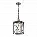 46753/1 - Elk Lighting - Carriage Light - One Light Outdoor Hanging Lantern Matte Black Finish with Seedy Glass - Carriage Light