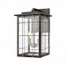 46712/2 - Elk Lighting - Brewster - Two Light Wall Sconce Matte Black/Weathered Zinc Finish with Seedy Glass - Brewster