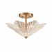 60165/4 - Elk Lighting - Radiance - Four Light Semi-Flush Mount Satin Brass Finish with Clear Glass - Radiance