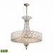 11925/8-LED - Elk Lighting - Cumbria - 27 Inch 38.4W 8 LED Chandelier Aged Silver Finish with Clear Crystal Glass - Cumbria
