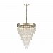 32345/7 - Elk Lighting - Morning Frost - Seven Light Chandelier Silver Leaf Finish with Clear/Frosted Glass - Morning Frost