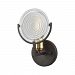 14500/1 - Elk Lighting - Ocular - One Light Bath Vanity Oil Rubbed Bronze/Satin Brass Finish with Clear Railroad Glass - Ocular