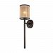 57023/1 - Elk Lighting - Diffusion - One Light Wall Sconce Oil Rubbed Bronze Finish with Mercury Glass with Beige Organza Shade - Diffusion