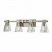 11983/4 - Elk Lighting - Ensley - Four Light Bath Vanity Satin Nickel Finish with Square-To-Round Clear Glass - Ensley