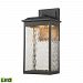 45201/LED - Elk Lighting - Newcastle - 17 Inch 6W 1 LED Outdoor Wall Lantern Textured Matte Black Finish with Water Glass - Newcastle