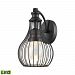 42510/LED - Elk Lighting - Osage - 13 Inch 6W 1 LED Outdoor Wall Lantern Weathered Charcoal Finish with Clear Bubble Glass - Osage