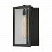 45161/1 - Elk Lighting - Inverse - One Light Outdoor Wall Lantern Matte Black Finish with Seeded Glass - Inverse