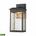 45200/LED - Elk Lighting - Newcastle - 13 Inch 6W 1 LED Outdoor Wall Sconce Textured Matte Black Finish with Water Glass - Newcastle