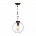 16371/1 - Elk Lighting - Gramercy - One Light Pendant Oil Rubbed Bronze Finish with Clear Glass - Gramercy
