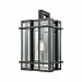 45316/1 - Elk Lighting - Glass Tower - One Light Outdoor Wall Lantern Matte Black Finish with Clear Glass - Glass Tower