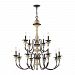 32221/8+4 - Elk Lighting - Channery Point - Twelve Light Chandelier Aged Cream/Oil Rubbed Bronze Finish - Channery Point