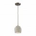 45330/1 - Elk Lighting - Urban Form - One Light Mini Pendant Black Nickel Finish with Natural Concrete Shade - Urban Form
