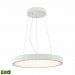 LC603-10-30 - Elk Lighting - Digby - 22 Inch 11520W 240 LED Chandelier Matte White Finish with Opal White Glass - Digby