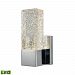 85105/LED - Elk Lighting - Cubic Ice - 4 Inch 5W 1 LED Wall Sconce Polished Chrome Finish with Heavy Textured Cube Glass - Cubic Ice