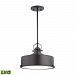 LC415-N-45-LA - Elk Lighting - Rexford - 13 Inch 18W 1 LED Pendant with Recessed Lighting Kit Oiled Bronze Finish with Clear Glass - Rexford