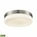 FML4075-10-16M - Elk Lighting - Holmby - 11 Inch 20W 1 LED Round Flush Mount Satin Nickel Finish with Opal Glass - Holmby