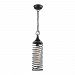 65231/1 - Elk Lighting - Spring - One Light Mini Pendant Oil Rubbed Bronze Finish with Twisted Metal Shade - Spring