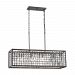 14341/4 - Elk Lighting - Nadina - Four Light Chandelier Silverdust Iron Finish with Wire Cage Shade with Clear Crystal - Nadina