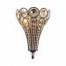 12030/2 - Elk Lighting - Christina - Two Light Wall Sconce Mocha Finish with Clear Crystal - Christina