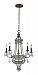 31204/5 - Elk Lighting - Chaumont - Five Light Chandelier Mocha Finish with Clear Crystal - Chaumont