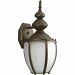 P5770-20MD - Progress Lighting - Roman Coach - 15.38 Inch 1 Light Outdoor Wall Lantern Antique Bronze Finish with Etched Seeded Glass - Roman Coach