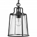 P550065-031 - Progress Lighting - Benton Harbor - 1 Light Outdoor Hanging Lantern Black Finish with Clear Glass - Benton Harbor