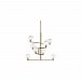 700GMBCR - Tech Lighting - Gambit - 8-Light Chandelier No Lamp Aged Brass Finish with Clear Glass - Gambit