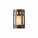 CER-7345-TRAG - Justice Design - Ambiance - Small Prairie Window Open Top and Bottom Wall Sconce Greco Travertine E26 Medium Base IncandescentChoose Your Options - AmbianceG��