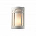 CER-7395W-TRAG - Justice Design - Ambiance - Large Arch Window Open Top and Bottom Outdoor Wall Sconce Greco Travertine E26 Medium Base IncandescentChoose Your Options - AmbianceG��